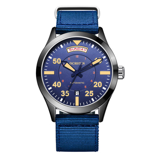 Reloj Mecánico Automático Resistente al Agua con Correa de Nylon - Image 8