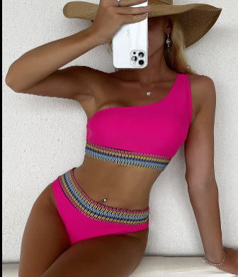 Bikini Estampado Europeo Americano para Mujer - Image 7