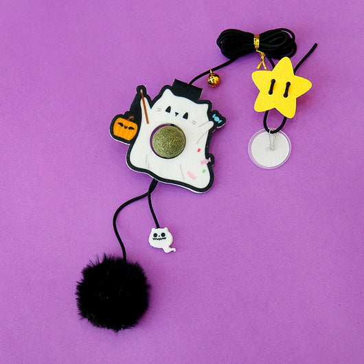 Juguete Interactivo de Plumas con Cuerda Elástica para Gatos - Image 9