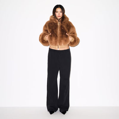 Chaqueta Cálida de Forro Polar con Capucha y Pelo Sintético Ecológico - Image 9