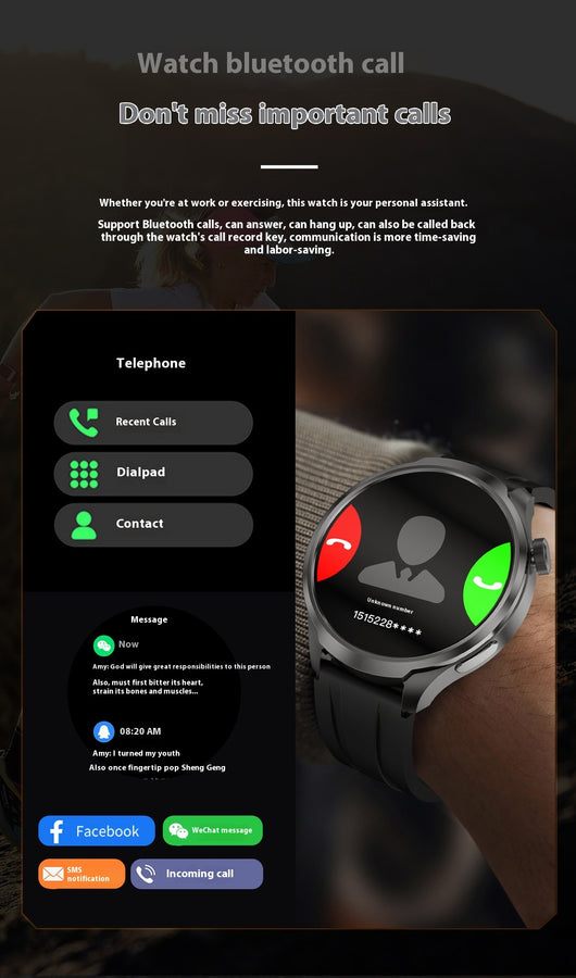 Reloj Deportivo Inteligente con Monitor de Frecuencia Cardíaca y Brújula - Image 15