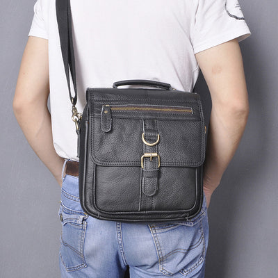 Bolso Crossbody de Cuero para Hombre - Versátil y Funcional - Image 10