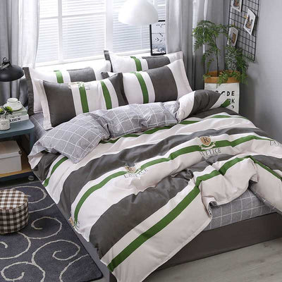 Conjunto de 4 Piezas en Algodón Estampado con Acabado Satinado - Image 9