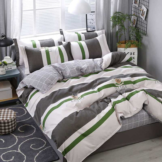 Conjunto de 4 Piezas en Algodón Estampado con Acabado Satinado - Image 9
