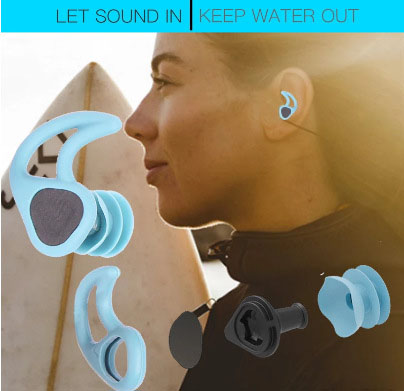 Tapones de Oído para Natación de Silicona Suave - Impermeables y Antipolvo