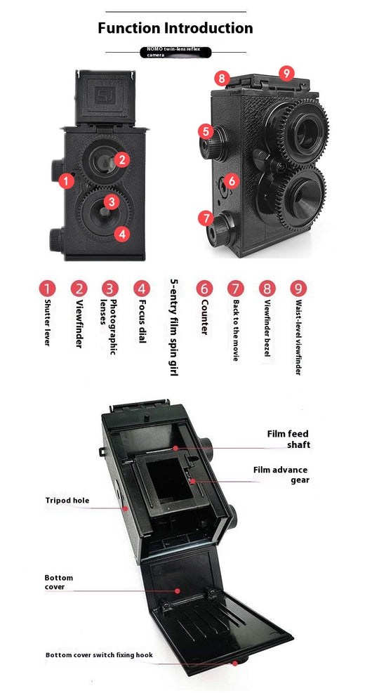 Cámara Analógica Dual Lente - Kit DIY Profesional - Image 10