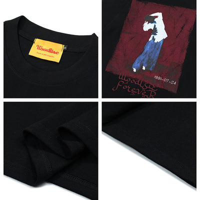 Playera Retro Americana con Estampado de Pintura al Óleo - Image 4