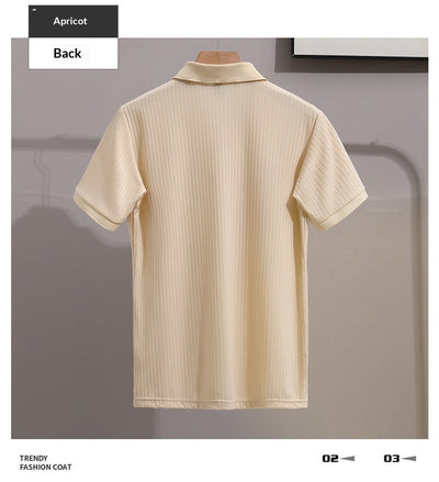 Camisa Ejecutiva Slim Fit de Manga Corta con Cuello Solapa - Image 18