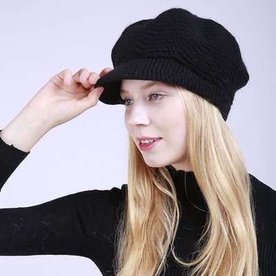 Gorro Tejido Cálido de Lana para Mujer - Image 14
