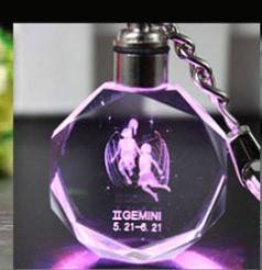 Llavero de Cristal Brillante con Colgante LED - Image 6