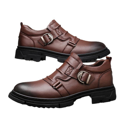Zapatos de Cuero Genuino para Hombre con Suela Gruesa Reforzada - Image 4