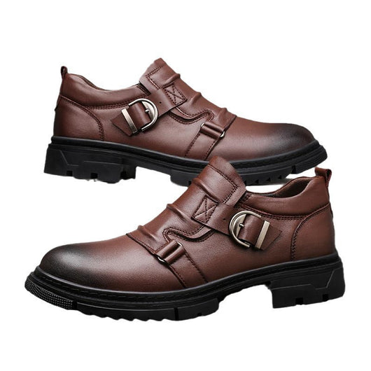 Zapatos de Cuero Genuino para Hombre con Suela Gruesa Reforzada - Image 4