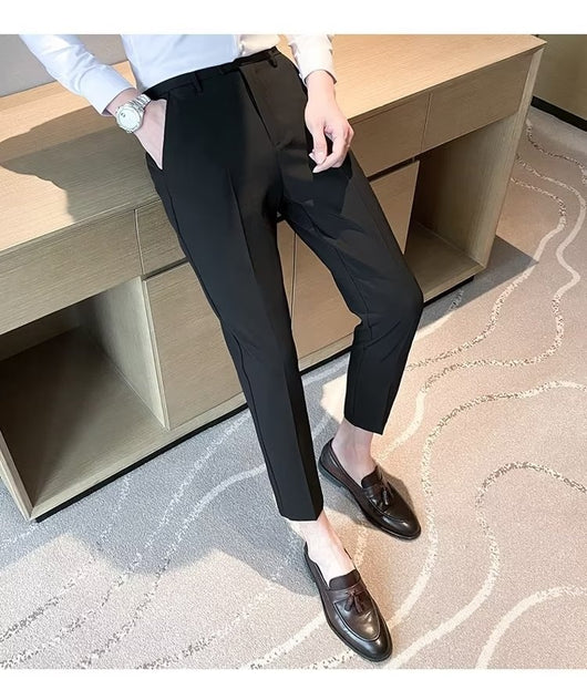 Pantalones de Vestir Casual Rectos para Hombre - Image 12