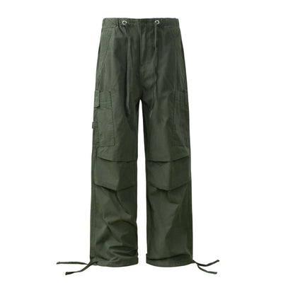 Pantalones Casuales Holgados de Pierna Recta en Colores Sólidos - Image 5