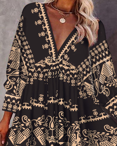 Vestido Retro Suelto para Mujer Manga Larga Casual Otoño - Image 2