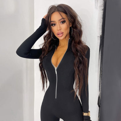 Jumpsuit Largo para Mujer con Cierre Metálico - Otoño e Invierno - Image 16