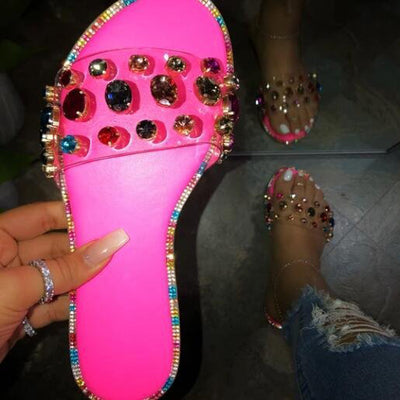 Sandalias Transparentes de Tacón Bajo Talla Grande - Image 7