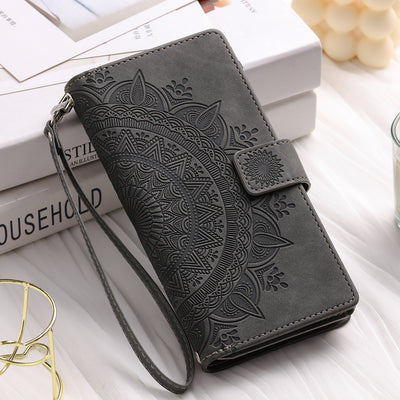 Funda Cartera Teléfono Cuero Grabado - Organizador de Tarjetas con Cierre - Image 18