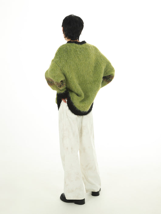 Suéter Vintage de Mohair Rosa Selva - Image 10