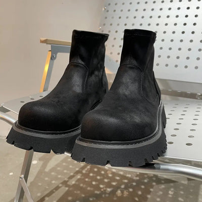 Botas Chelsea de Cuero Genuino para Hombre - Estilo Retro Vintage - Image 3