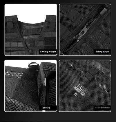 Chaleco Táctico Protector Negro para Actividades al Aire Libre - Image 13