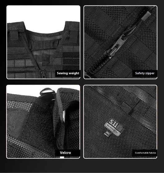 Chaleco Táctico Protector Negro para Actividades al Aire Libre - Image 13