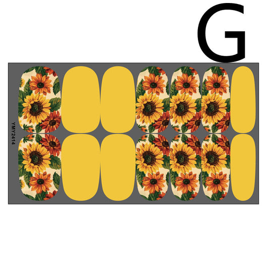 Pegatinas de Uñas Mariposas Hoja de Arce con Adhesivo - Image 24