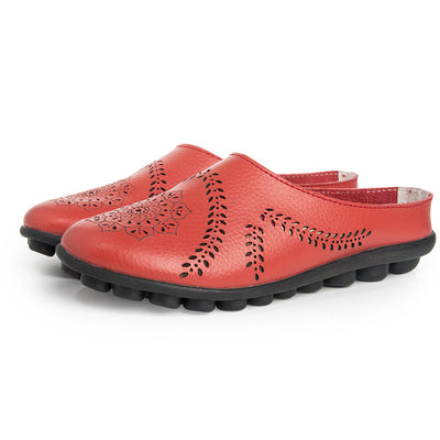 Zapatos de Cuero Casual para Mujer - Diseño Liso y Versátil - Image 5