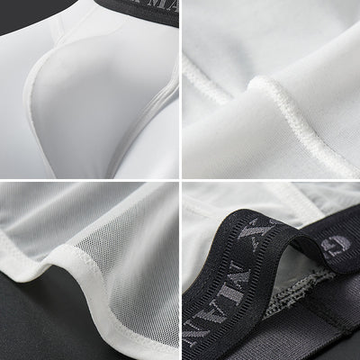 Bóxer Hombre Malla Translúcida Ice Silk Cintura Baja Diseño Ergonómico - Image 5