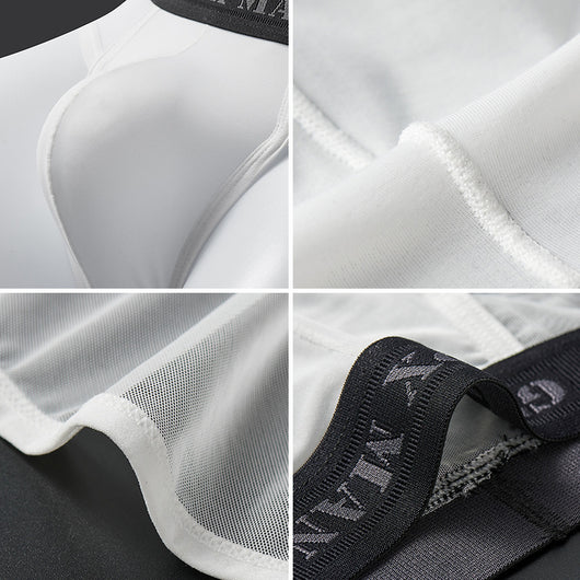 Bóxer Hombre Malla Translúcida Ice Silk Cintura Baja Diseño Ergonómico - Image 5