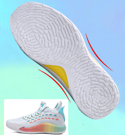 Tenis Casual Flyknit para Hombre - Sneakers Modernos Gris Cemento - Image 20