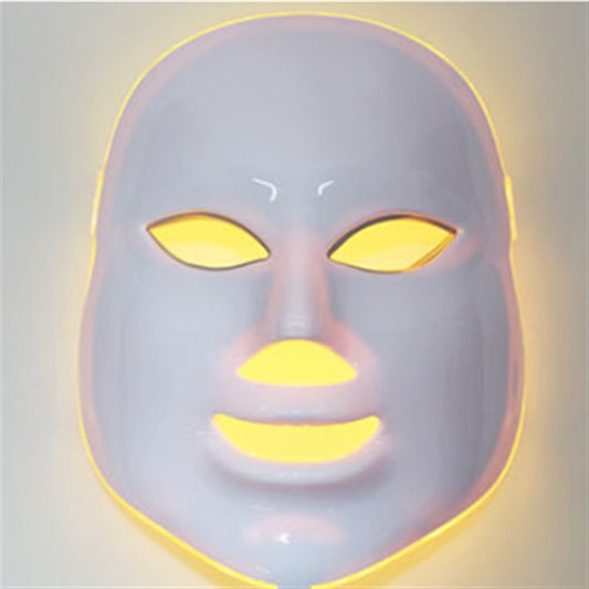Máscara Facial de Fotones Luz Roja y Púrpura - Dispositivo Antiacné Profesional