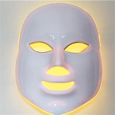 Máscara Facial de Fotones Luz Roja y Púrpura - Dispositivo Antiacné Profesional