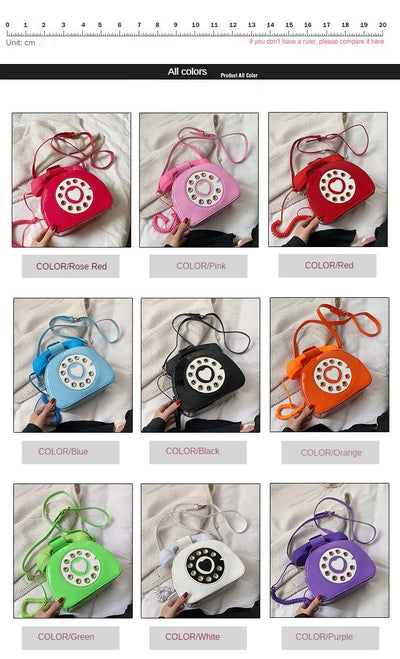 Bolso Bandolera Retro Teléfono para Mujer - Cuero PU Casual y Versátil - Image 15