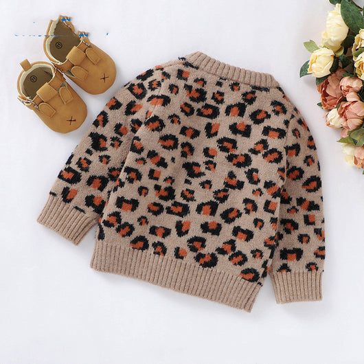 Cardigan de Punto Leopardo Cuello V - Diseño Otoñal Adorable - Image 9