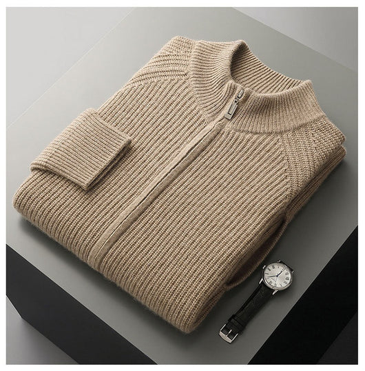 Cardigan Cuello Alto con Cierre Acolchado para Hombre - Image 9