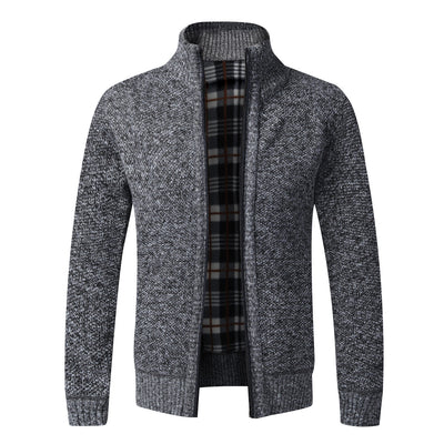 Cardigan Tejido Hombre Oversized con Forro Cálido - Image 12