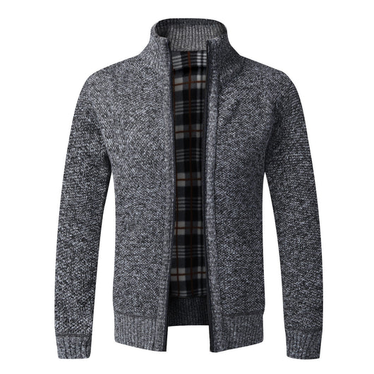 Cardigan Tejido Hombre Oversized con Forro Cálido - Image 12
