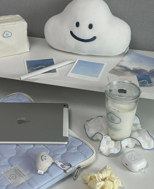 Funda para Tablet con Bordado de Nubes - Almacenamiento Adorable - Image 12