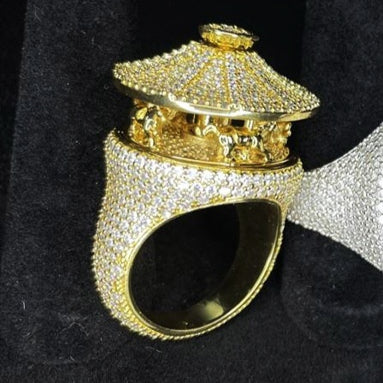 Anillo Hip Hop Personalizado con Accesorios para Orejas - Image 4