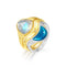 Retro Exaggerated Irregular Shape Ring Color separation Adjustable opening