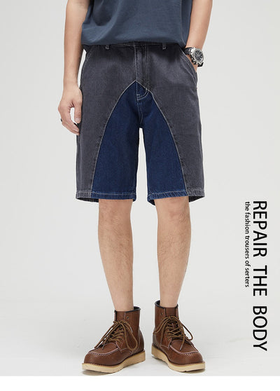 Shorts de Mezclilla con Parches para Hombre - Image 13