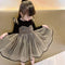 Vestido Infantil Primavera Otoño Manga Larga Estilo Occidental