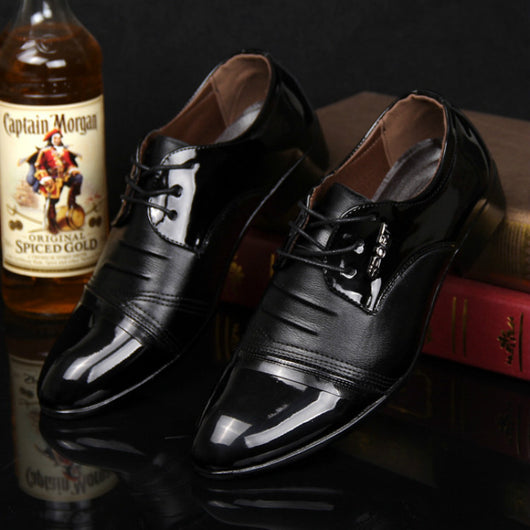 Zapatos de Cuero Puntiagudos Casuales para Hombre - Image 8