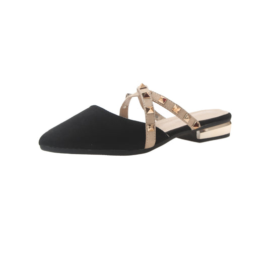 Sandalias Casuales para Mujer con Punta Afilada y Tacón Bajo con Remaches - Image 4