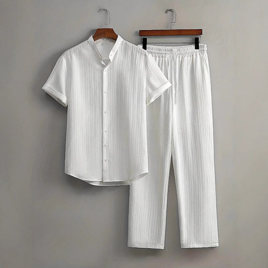 Traje de Playa Multicolor para Hombre - Camisa Casual de Manga Corta - Image 2