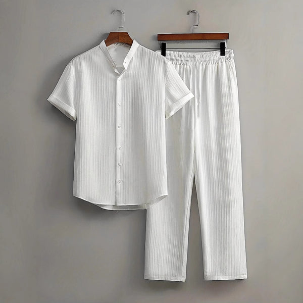 Traje de Playa Multicolor para Hombre - Camisa Casual de Manga Corta