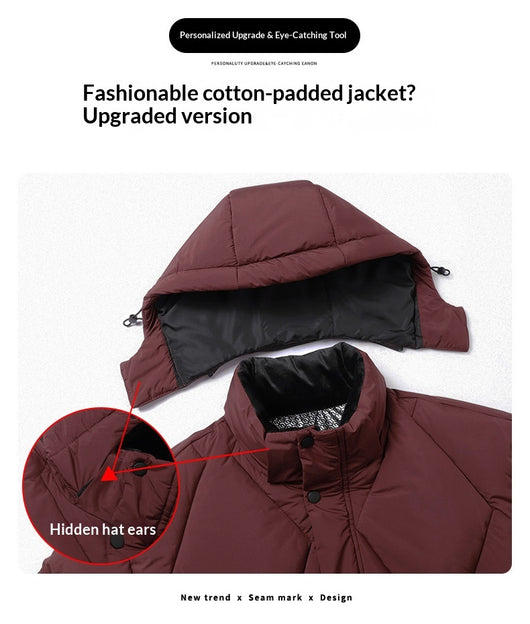Chaqueta de Invierno para Hombre con Acolchado de Algodón - Calidez y Estilo - Image 13