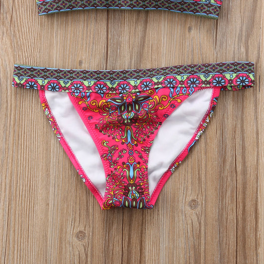 Bikini Étnico Retro Halter Triangular - Estilo Clásico y Sexy - Image 15