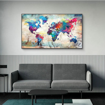 Kit de Pintura de Diamantes 5D - Mapa del Mundo a Color - Image 7